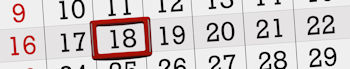 Calendar planner for the month january 2022, deadline day, 18, tuesday.