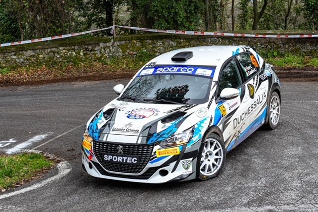 Emanuele-Fiore---Andrea-Casalini-al-Rally-del-Ciocco-2023