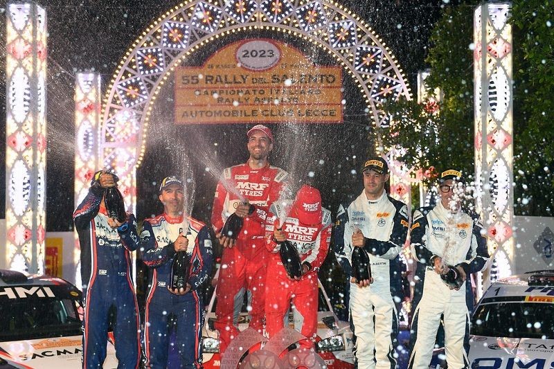 podio-55-rally-del-salento-2023-Campedelli-Canton-vincitori