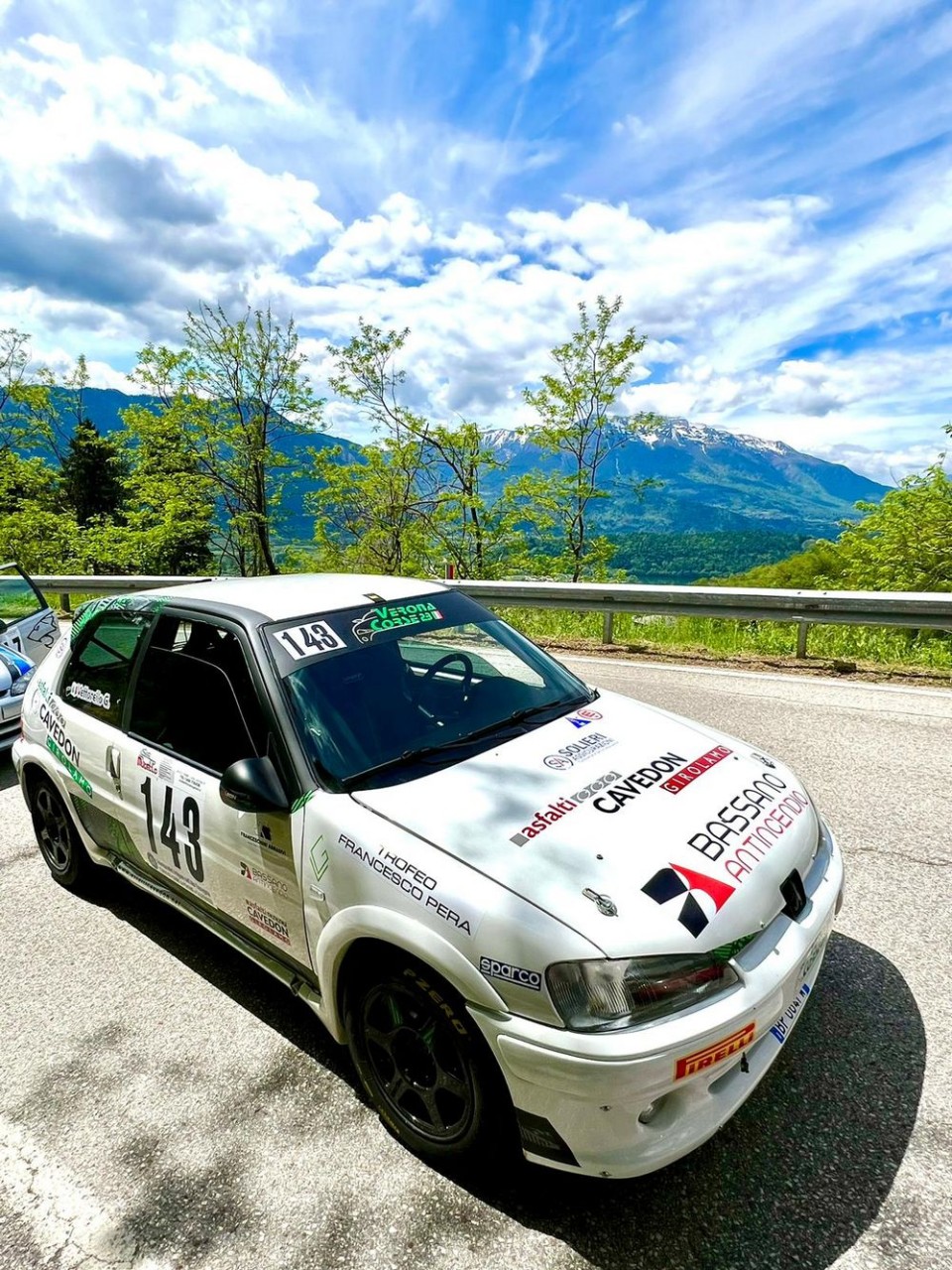 Giulio-Vettorello-su-Peugeot-106-Gruppo-N-alla-Levico---Vetriolo---Panarotta