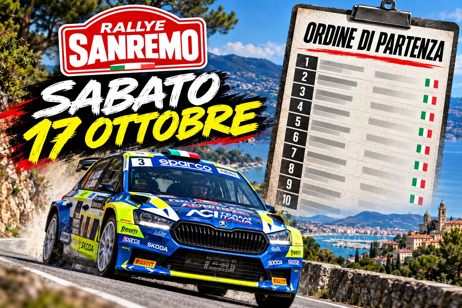 Rally Sanremo Ordine di Partenza1
