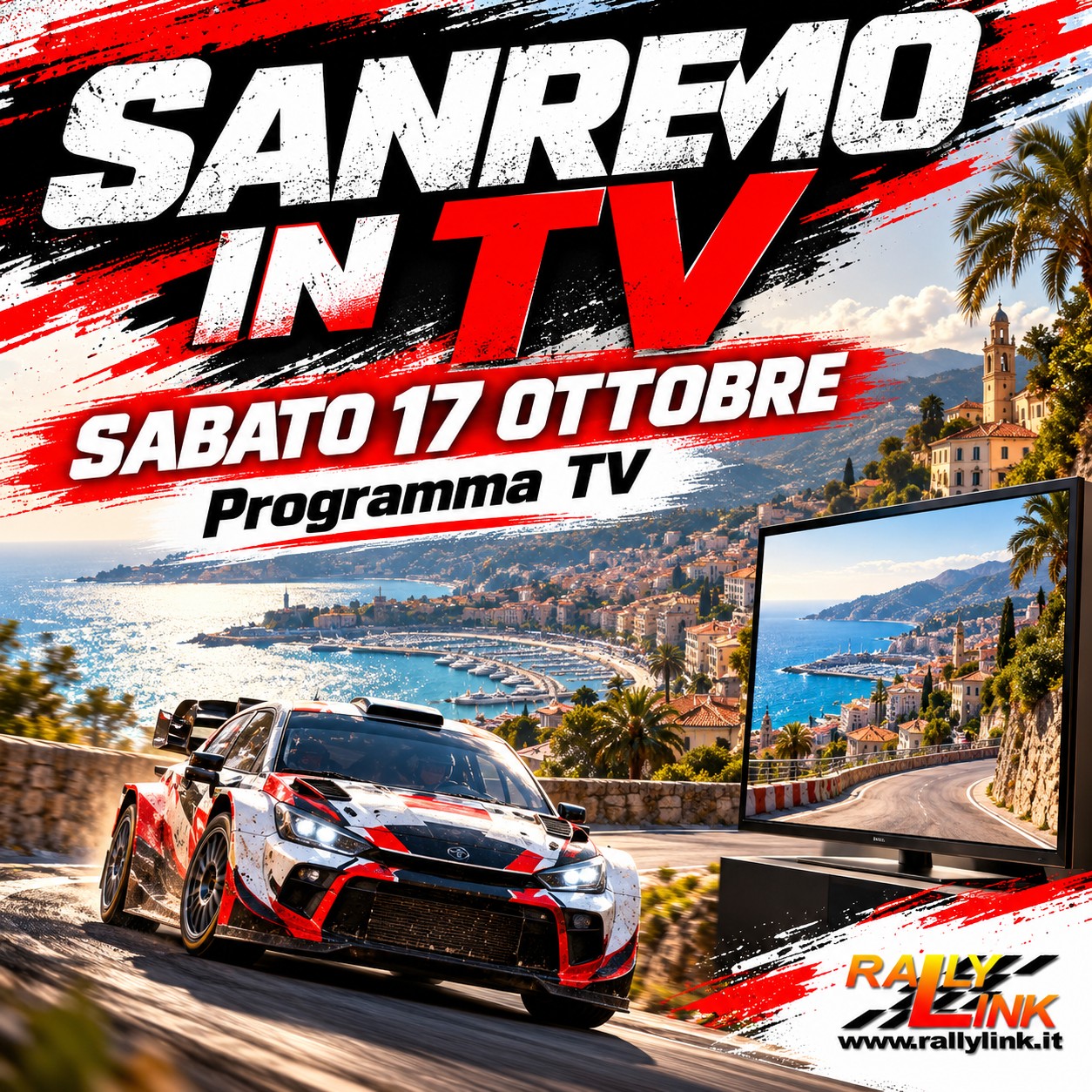 Sanremo in TV Rally sulla Costa