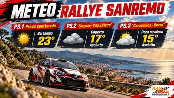 Bollettino meteo Rallye Sanremo